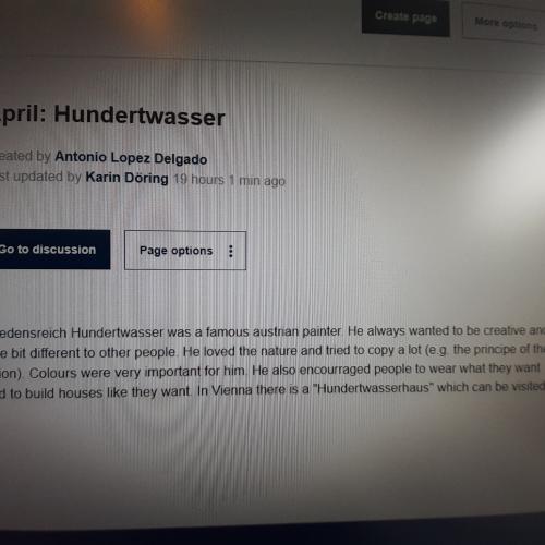 eTwinning Kunstprojekt