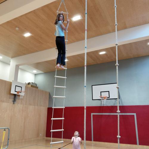 Leiter im Turnsaal 5