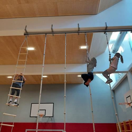 Leiter im Turnsaal 3